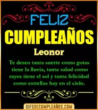 Frases de Cumpleaños Leonor